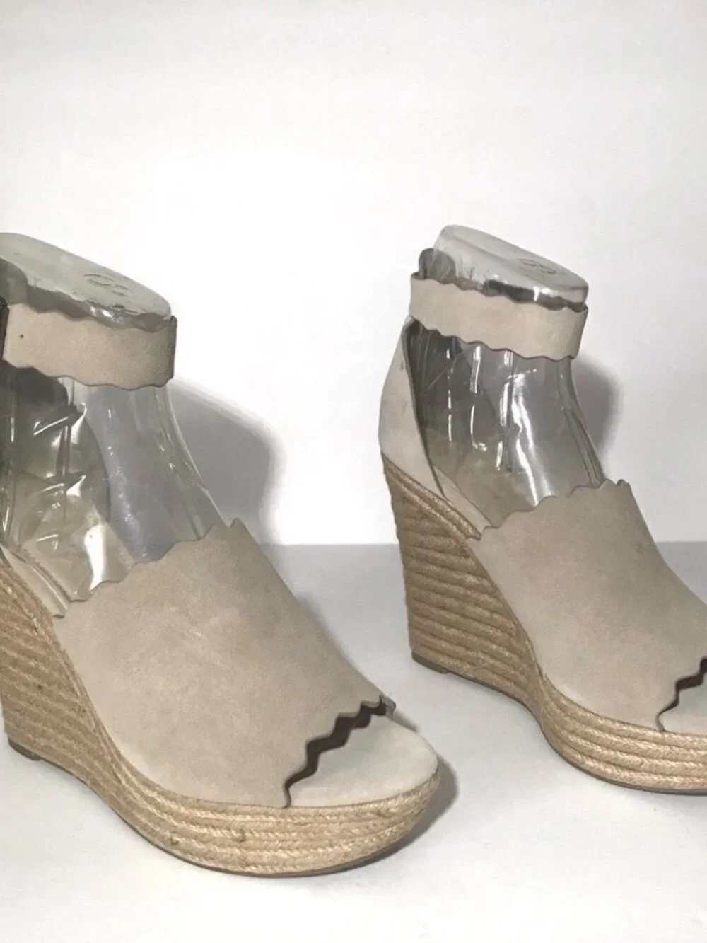 Marc Fisher Haya Suede Ankle Strap Espadrille Sandals